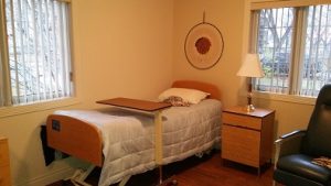 One of the beds at the Sanctum facility. Photo by Joel Willick